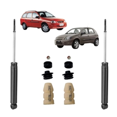 AMORTECEDOR NAKATA TRASEIRO DIREITO E ESQUERDO + KIT 1LINHA CHEVROLET CELTA / CORSA