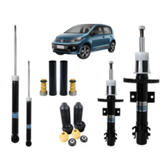 AMORTECEDOR NAKATA ESQUERDO + DIREITO DIANTEIRO E TRASEIRO + KIT BATENTE VOLKSWAGEN UP