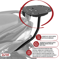 SUPORTE PARA BAÚ SCAM (AÇO CARBONO) YAMAHA NMAX 2021 A 2024 na internet