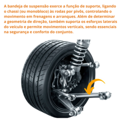 BANDEJA DE SUSPENSÃO COFAP DIANTEIRA ESQUERDA NISSAN KICKS 2016 A 2024 - loja online