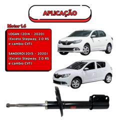 AMORTECEDOR KAYABA DIANTEIRO RENAULT SANDERO / LOGAN 1.6 - comprar online
