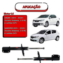 AMORTECEDOR KAYABA DIANTEIRO RENAULT SANDERO / LOGAN 1.6 - comprar online