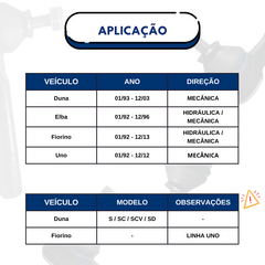 TERMINAL DIREÇÃO NAKATA FIAT UNO/FIORINO/ELBA/DUNA - BG Multipeças