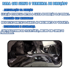 PAR DE TERMINAL DIREÇÃO NAKATA FIAT UNO / FIORINO / ELBA / DUNA - loja online