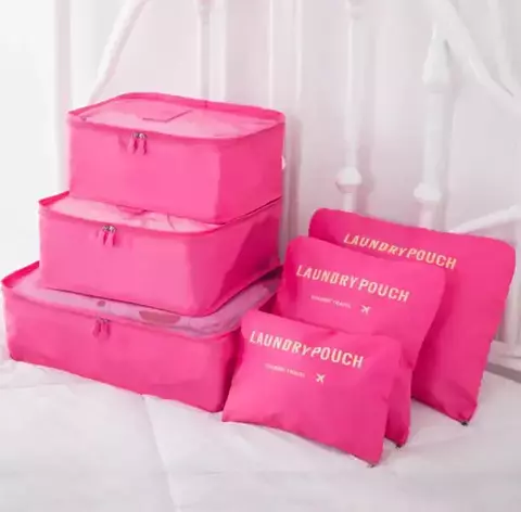 Set x6 Organizadores de Ropa para Viaje - Ripstop Liviano y Compacto