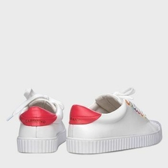 CARRANO TÊNIS KICKS CADARÇO DETAILS RAINBOW EM COURO