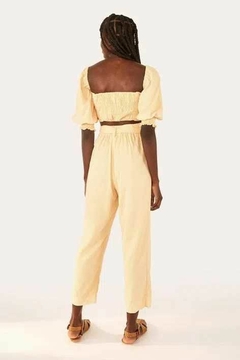Roupas Feminino Farm Blusa Lastex Bufante 301019 - Villa Kahvi