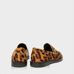 LOAFER REBITES CARRANO PELO ANIMAL PRINT LEOPARD - loja online