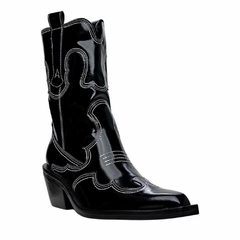 Bota Carrano Western Iconic Couro Box Preto - loja online