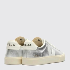 Tênis Veja Campo Leather Silver White