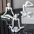 1pc estátuas de pensador de plástico abstrato mini personagens estatuetas casa - comprar online