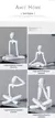 1pc estátuas de pensador de plástico abstrato mini personagens estatuetas casa