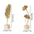 Ouro ginkgo folha pena modelo de metal estatuetas manual desktop artesanato orna - Ezenzia