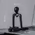 1pc estátuas de pensador de plástico abstrato mini personagens estatuetas casa - comprar online