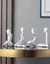 1pc estátuas de pensador de plástico abstrato mini personagens estatuetas casa - comprar online