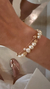 Pulseira Pérolas Orgânicas - Banhada a Ouro 18k - comprar online