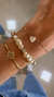 Pulseira Coração Madrepérola - Banhada a Ouro 18k - comprar online