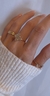 Anel Regulável Flor Cravejada em Zircônias - Banhado a Ouro 18k - comprar online