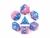 Lançamento Dados de RPG - Conjunto com 7 Dados Aurora - Miami Vice Aurora Dice