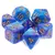 Dados de RPG - Conjunto com 7 Dados Blend - Blue and Deep Purple Blend Color Dice - comprar online