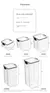 Conjunto de plástico herméticas para armazenamento de cozinha - loja online