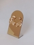 Brinco flor metade I Banhado a Ouro 18k - Brilho de Cristal Semijoias