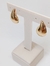 Brinco gota G I Banhado a Ouro 18k