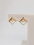 Brinco losango I Banhado a Ouro 18k