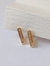 Brinco argola triangulo cravejado I Banhado a Ouro 18k