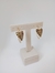 Brinco argola folha I Banhado a Ouro 18k