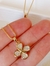 Colar Trevos 4 Folhas Cravejado I Banhado a Ouro 18K