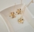 Conjunto Flor Ponto de Luz I Banhado a Ouro 18K