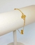 Pulseira Três Trevos I Banhado a Ouro 18K