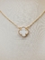 Colar Trevo Madreperola I Banhado a Ouro 18 k