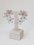 Brinco Tres Flores Vazadas Ear Cuff I Banhado a Ródio Branco