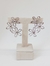 Brinco Tres Flores Vazadas Ear Cuff I Banhado a Ródio Branco - comprar online