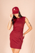 Vestido Cecília Bordô - Dona Sarita Tshirteria