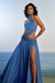 Vestido Olympia Seda Cores do Céu - loja online
