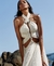 Image of Vestido Giulia de Seda com Fios Prata