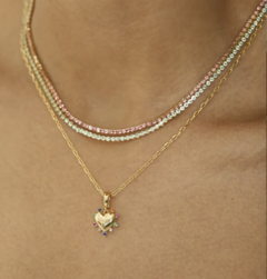CHOKER RIVIERA QUE NÃO VIRA 2MM KUNZITA - comprar online