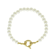 PULSEIRA DE PÉROLAS COM FECHO BÓIA
