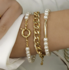 PULSEIRA DE PÉROLAS COM FECHO BÓIA - comprar online