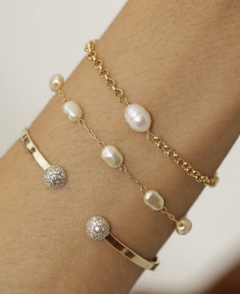 BRACELETE REDONDO CRAVEJADO - comprar online