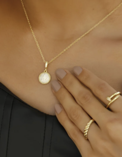 CONJUNTO PAVÊ REDONDO COM ZIRCÔNIAS - loja online