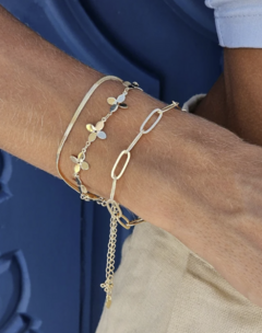 PULSEIRA MALHA DE FITA NO OURO - comprar online