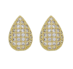 Conjunto Gota Cravejada - Colar e Brinco - comprar online