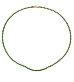 CHOKER RIVIERA ESMERALDA QUE NÃO VIRA DE 2,5MM