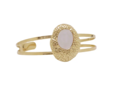 BRACELETE AJUSTÁVEL ORGÂNICO MADREPÉROLA