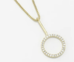 Colar Dourado Círculo Elegance - comprar online