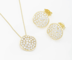 Conjunto Orgânico Brilho Natural em ZIRCÔNIAS - comprar online